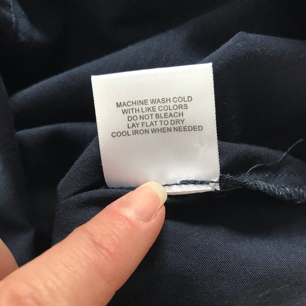 ModCloth • Navy Button Down Shirt - Picture 7 of 8